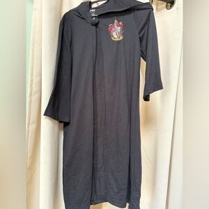 Black Hooded Robe with Crest